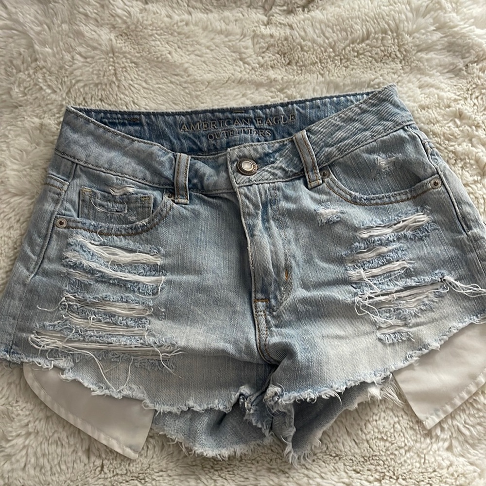 American Eagle High Rise Jean Shorts